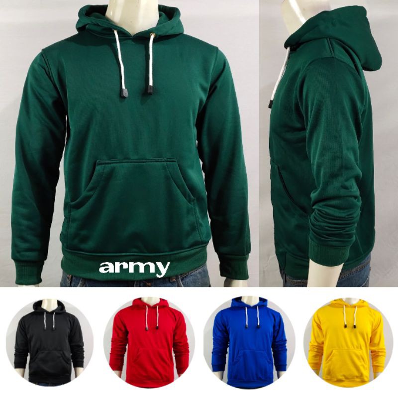 SWEATER HOODIE POLOS BAHAN FLEECE PRIA/WANITA/UNISEX