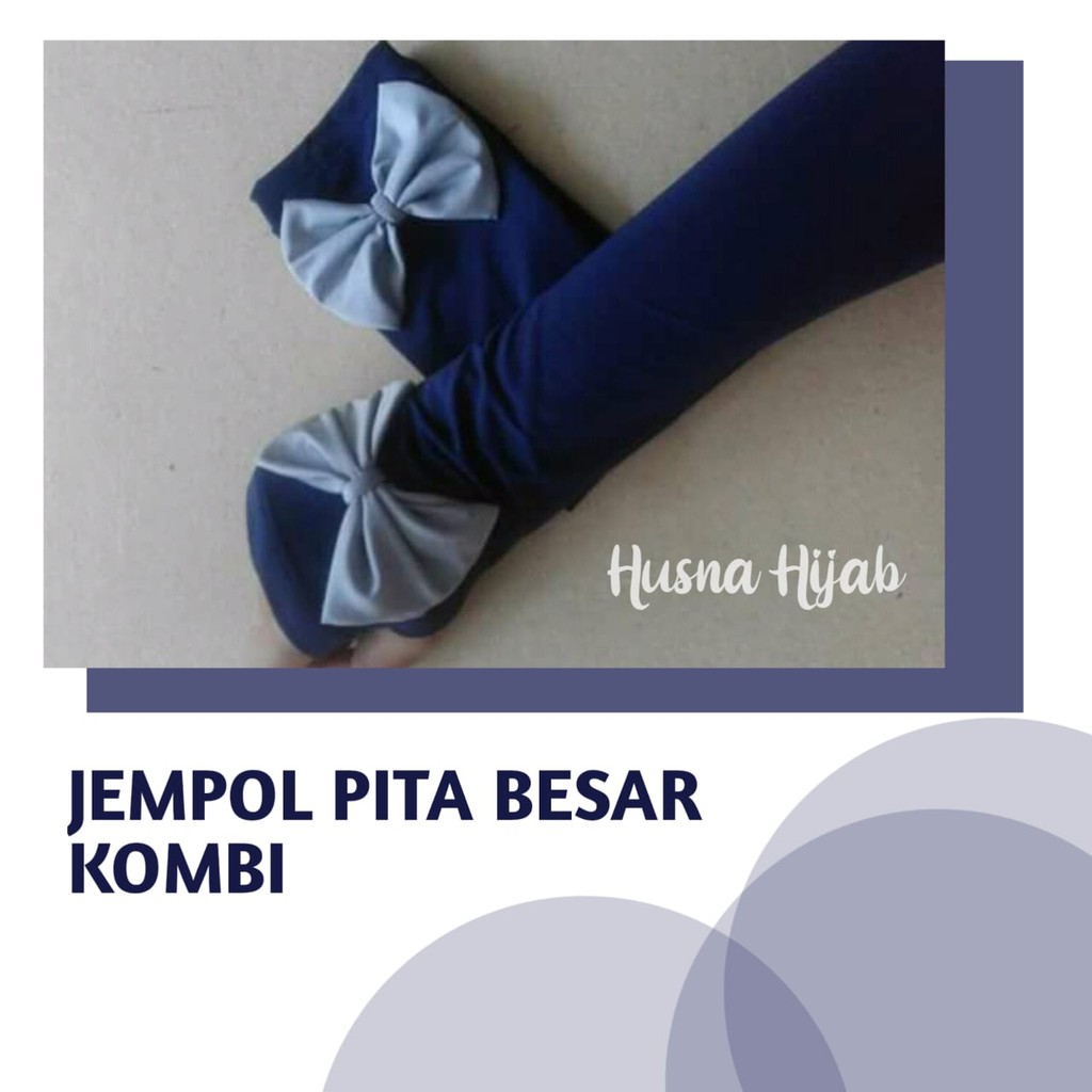 [HUSNA HIJAB] Handsock Jempol Pita Besar / Hensok Pita