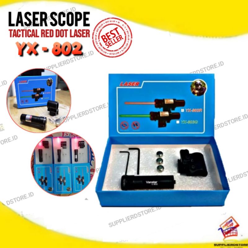 Laser Scope Nyala Merah Red Dot Laser Bedil