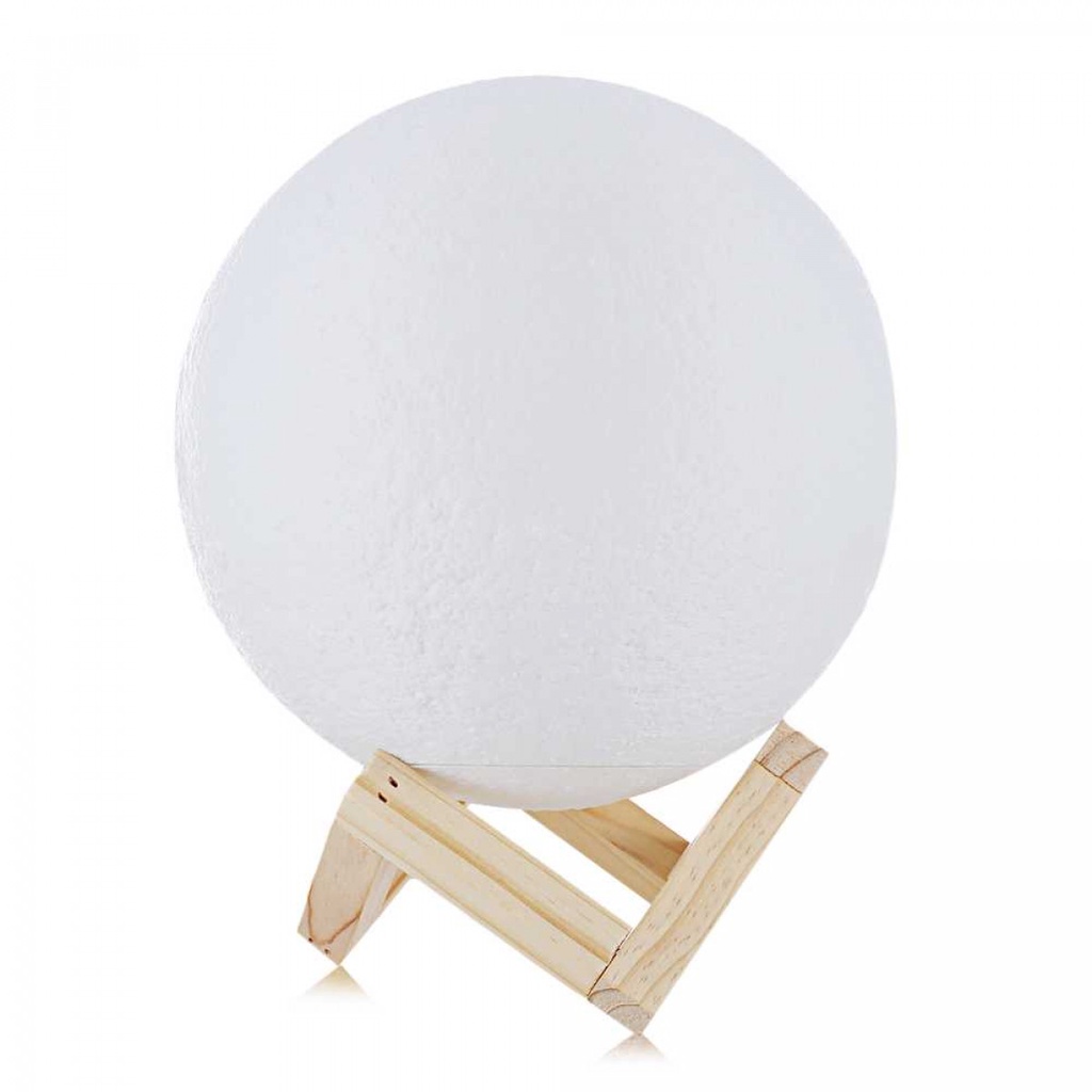 TaffLED Lampu Tidur 3D Printed Moon Night Light Table Lamp - 3DPML