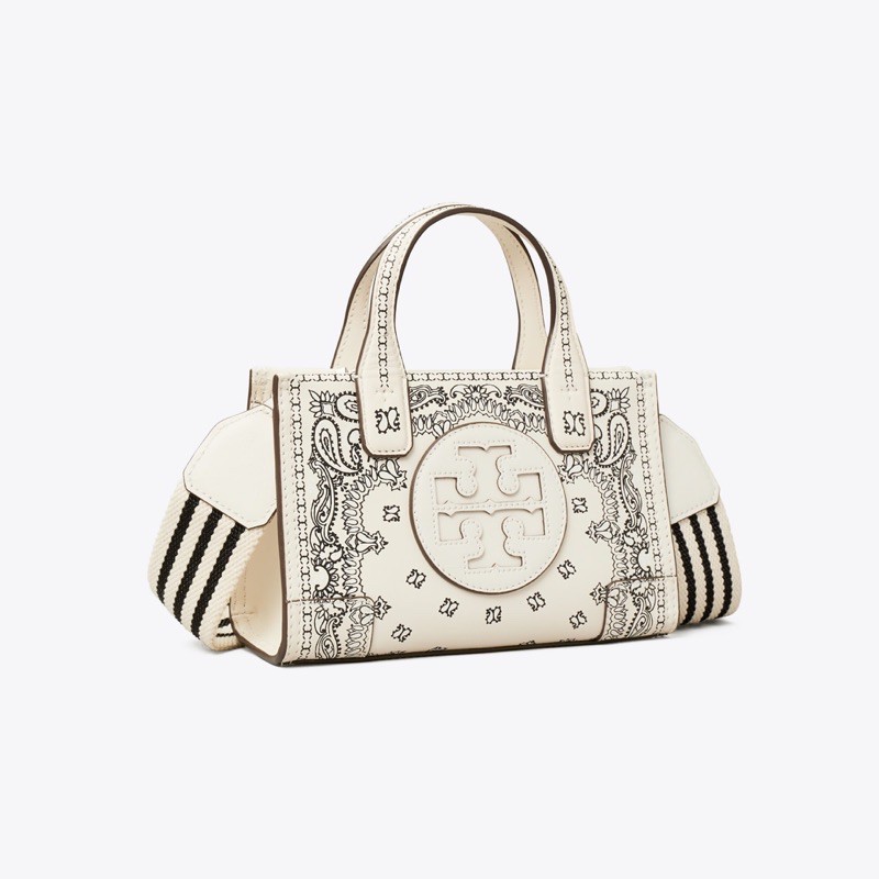 TORY BURCH ELLA PRINTED LEATHER MICRO BAG