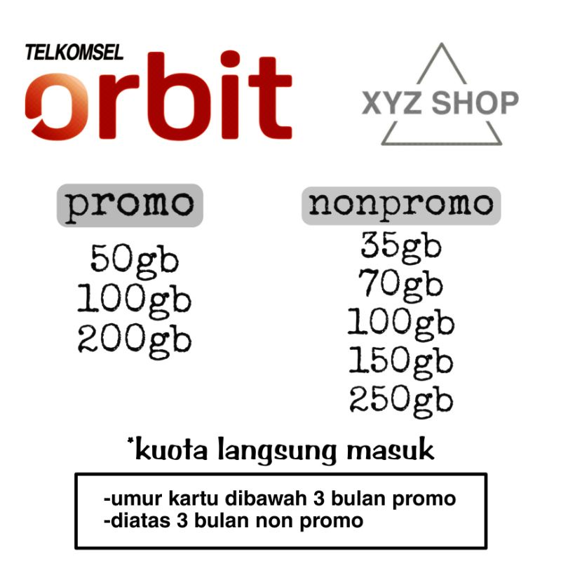 paket kuota orbit