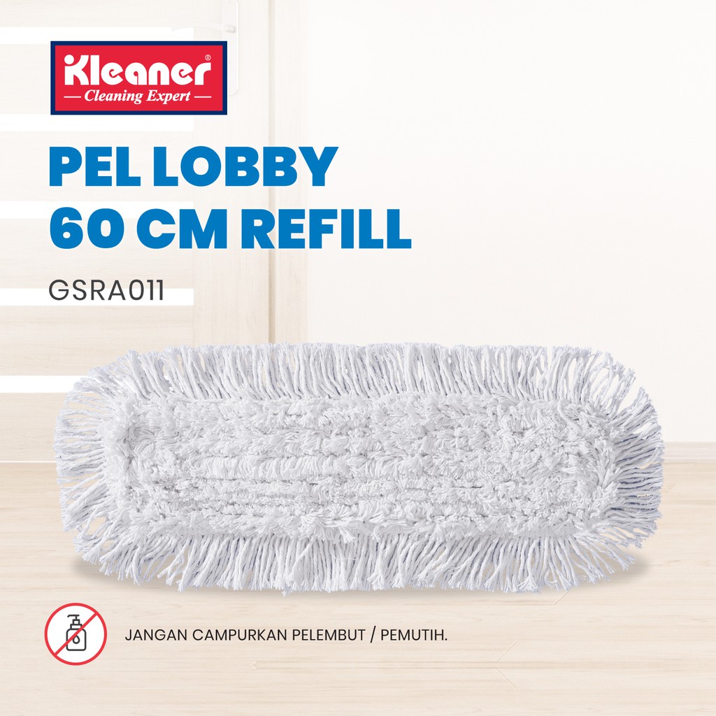 Kleaner Refill Kain Alat Pel 60 Cm Lobby Duster Floor Mop Pembersih Lantai GSRA011