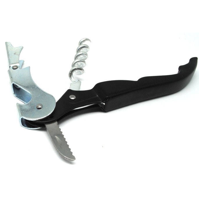 KNIFEZER Pembuka Tutup Botol Wine Bottle Opener Stainless Steel