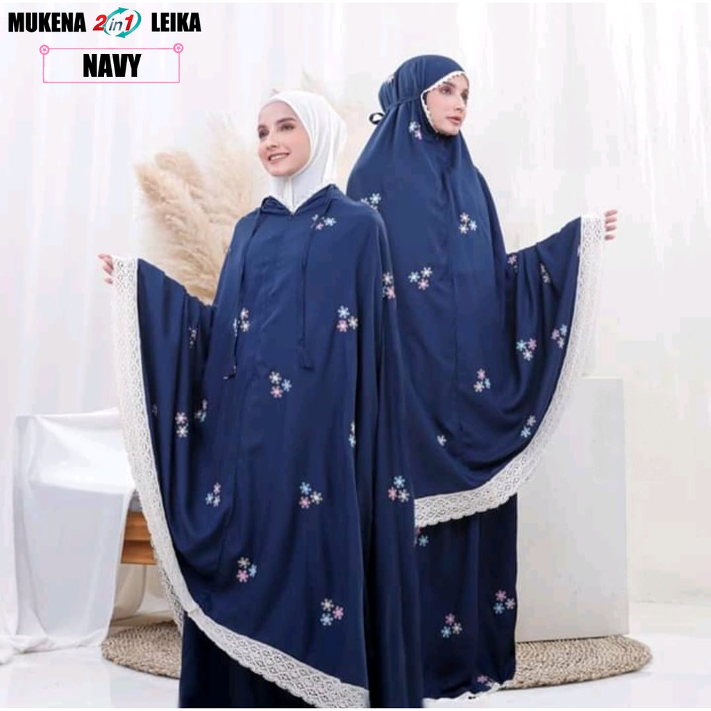 Mukena 2 in 1 Mukena Resleting Mukena Dewasa Mukena Rayon Dewasa 2 in 1 Mukena Bali anak Perempuan