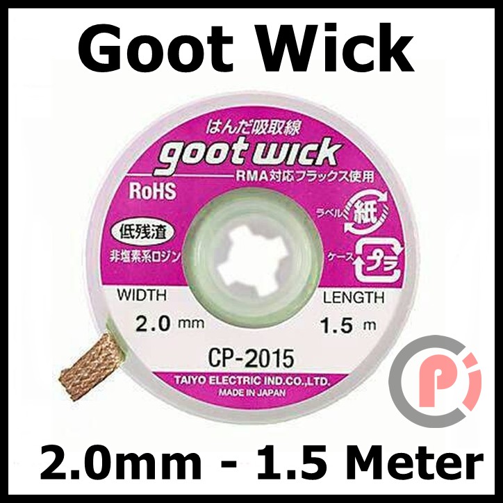 Goot Wick 2.0mm Desoldering Braid Gootwick Pelepas Timah Solder 2.0 mm