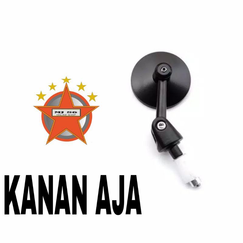 Spion Jalu Bulat Cembung Universal / Spion Bar end / Spion Jalu Bar End / spion jalu vario 150 / spion bar end beat / bar end aerox-Kanan aja