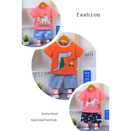 Setelan Piyama Import Hotpant (HP) Anak JIJIBEIER