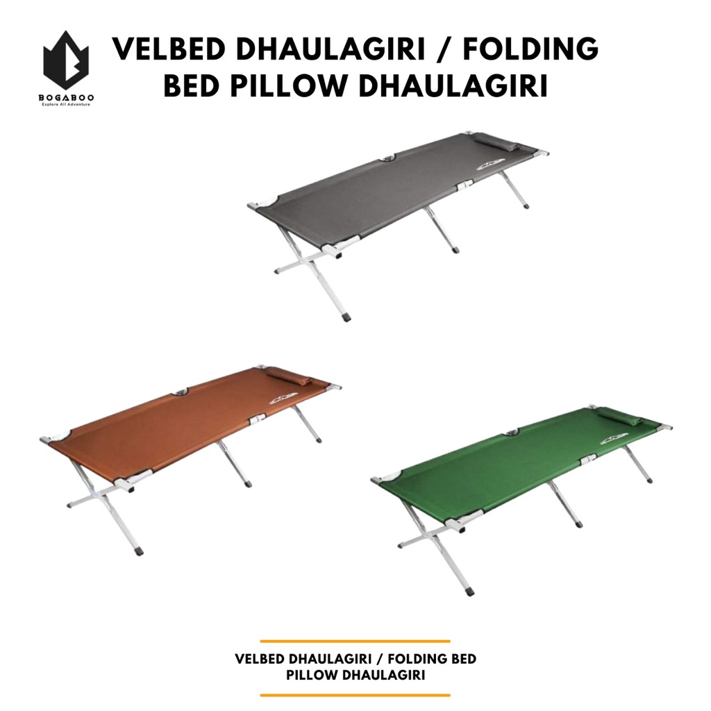 Folding Bed Pillow Dhaulagiri Velbed Dhaulagiri Alumunium Dhaulagiri Portable Outdoor Tempat Tidur L