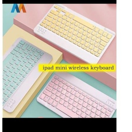 Keyboard Wireless Bluetooth 10 inci Mini Portable Keyboard 10 inc