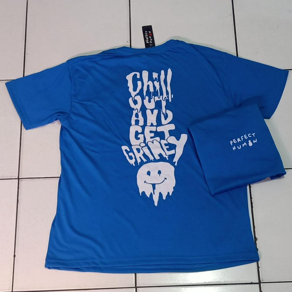 Kaos murah Kaos distro murah baju  distro pria t-shirt murah combed30s PERFECT HUMAN CHILL OUT