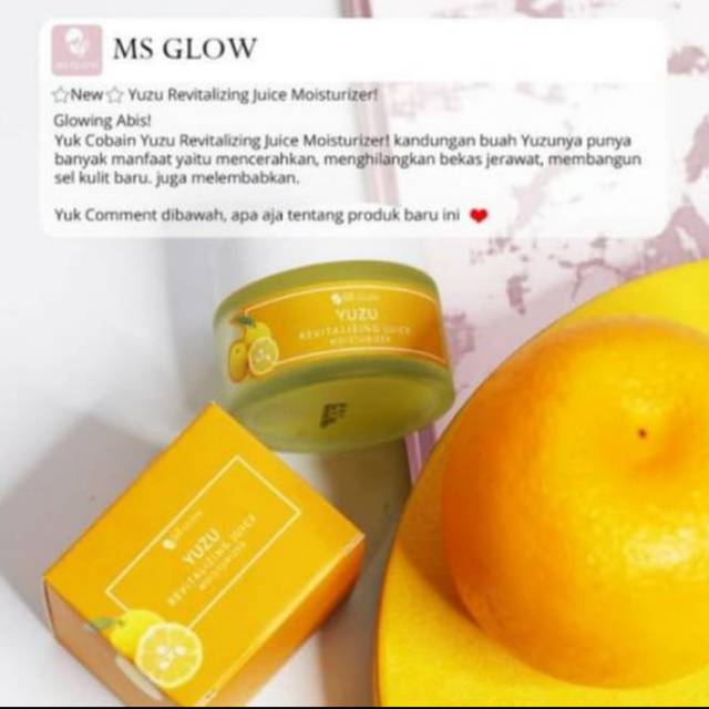 YUZU JUICE REVITALIZING MOISTURIZER MS GLOW EXP 2026