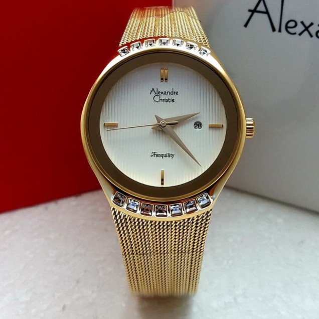 ORIGINAL Jam Tangan Wanita Alexandre Christie AC 2668 / AC2668 2668 Garansi Resmi 1 Tahun.