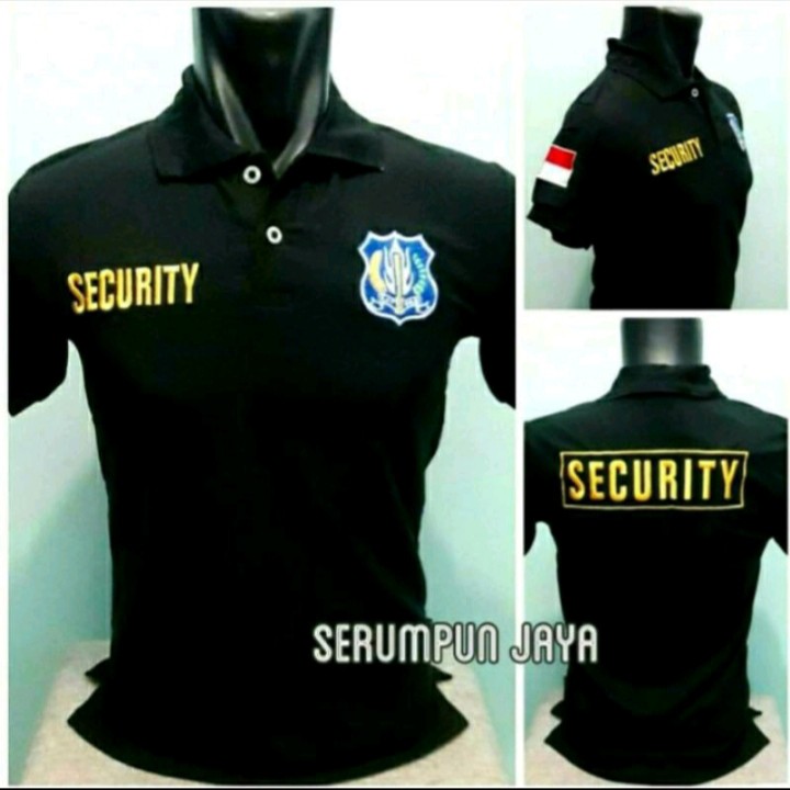 HARGA KHUSUS XXXL KAOS SECURITY POLO BORDIR