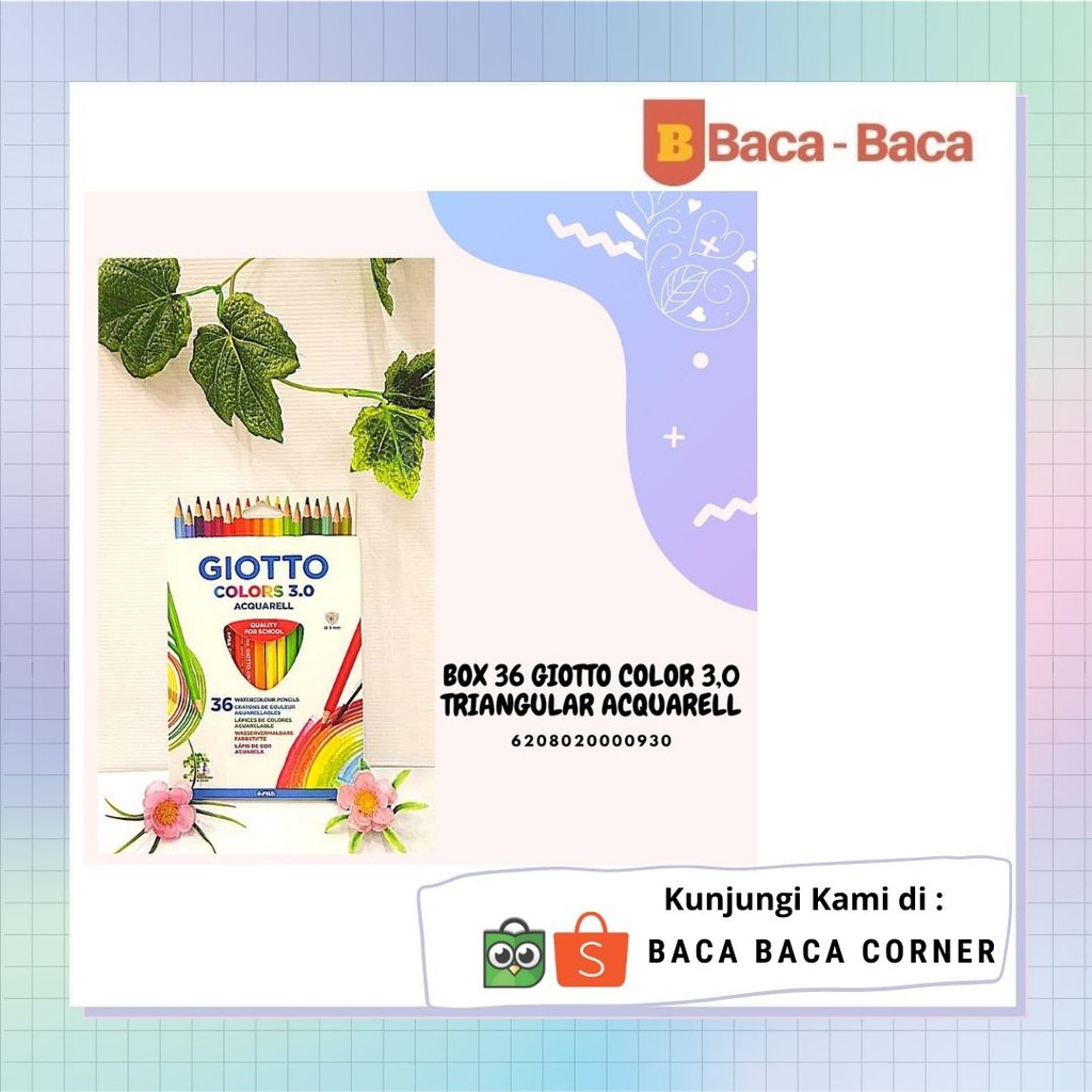 

BOX 36 GIOTTO COLOR 3,0 TRIANGULAR ACQUARELL