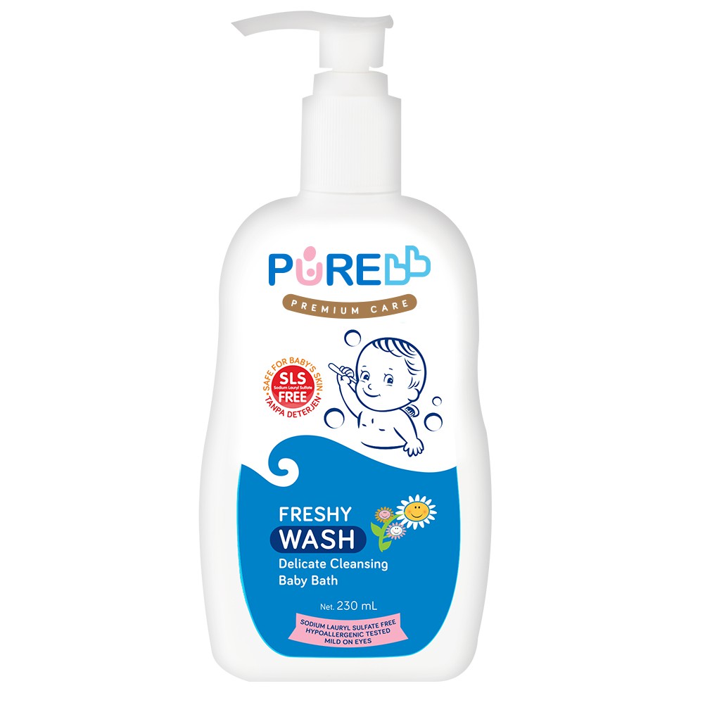 Pure Baby Wash Sabun Mandi Bayi Freshy 230ml