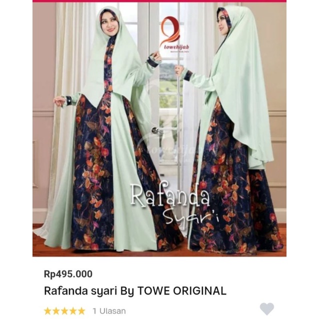 Gamis Pesta Preloved Merek TOWE HIJAB Maxy dress PL Muslimah Second