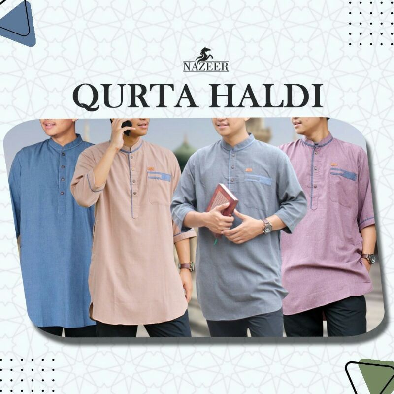 Gamis Pria Dewasa Qurta Bahan Supernova Halus/Qurta Haldi