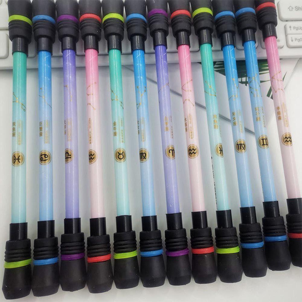 Populer Berputar Pena Gaming Langit Berbintang Novelty Jari Pereda Tekanan Anti-Selip Non Slip Gel Pulpen