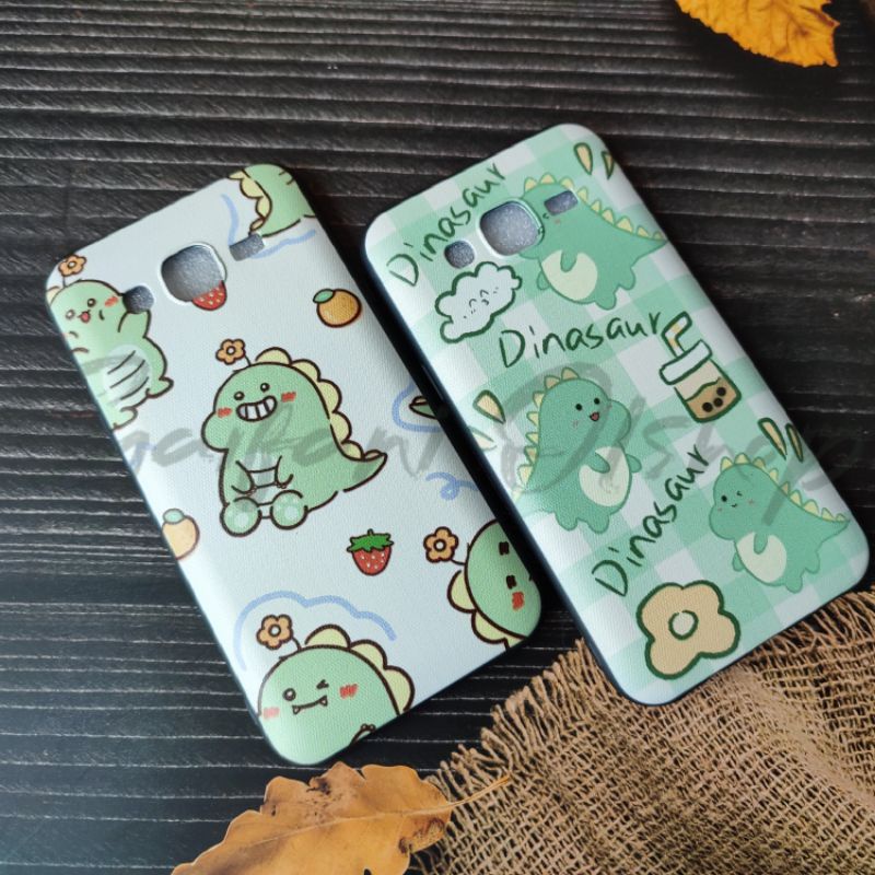 Case Dino Samsung J5 2015 / Galaxy J5 2015 / J500 Softcase Karakter Dinosaurus