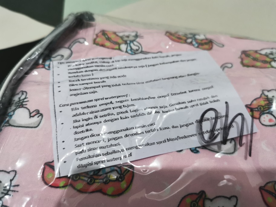 Sprei Anti Ompol  Seprei  Sepre Waterproof Polos  Seprei Anti Air - Gerai Abisha