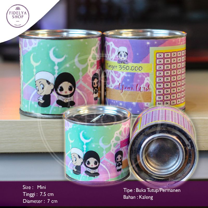 Celengan Target Mini Sticker