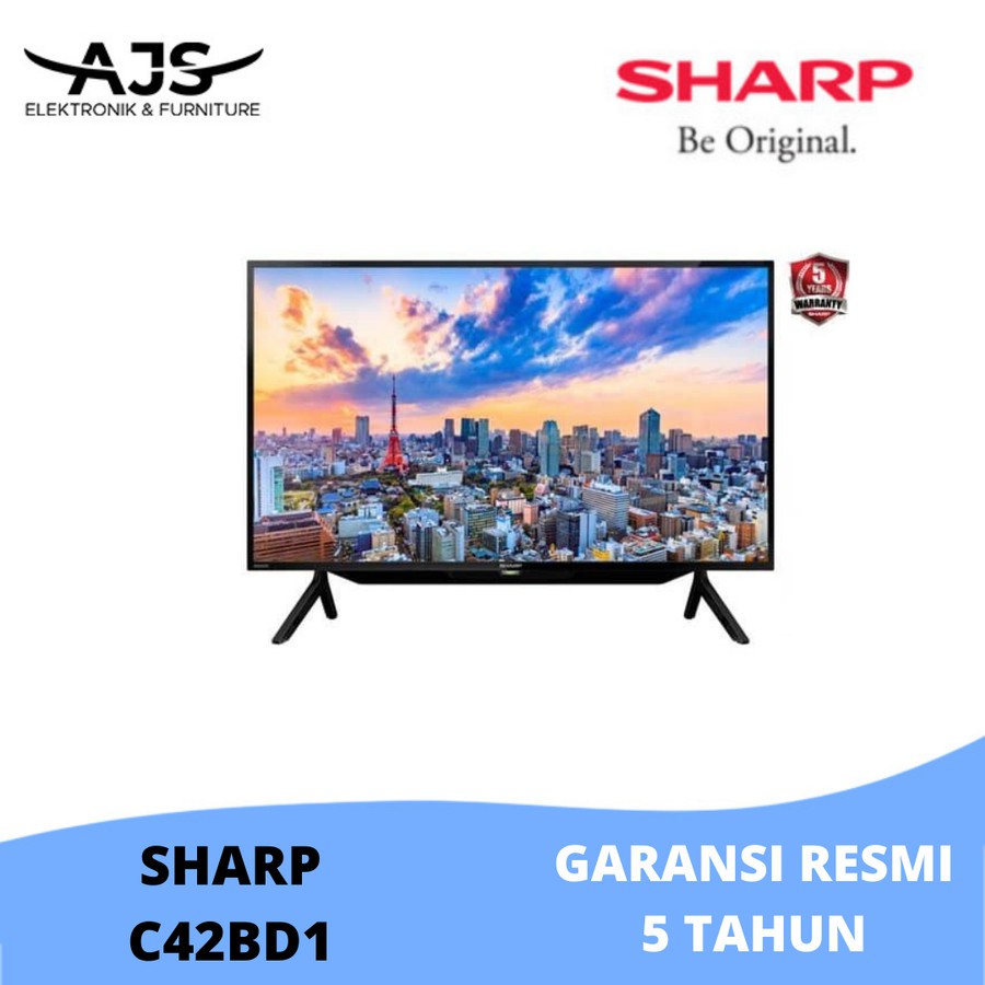 TV LED SHARP 42 INCHI DIGITAL TV 2T-C42BD1I GARANSI RESMI