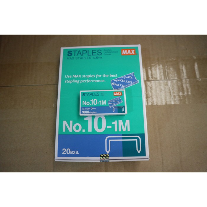 

isi staples max no 10 -1m (isi stapler kecil)