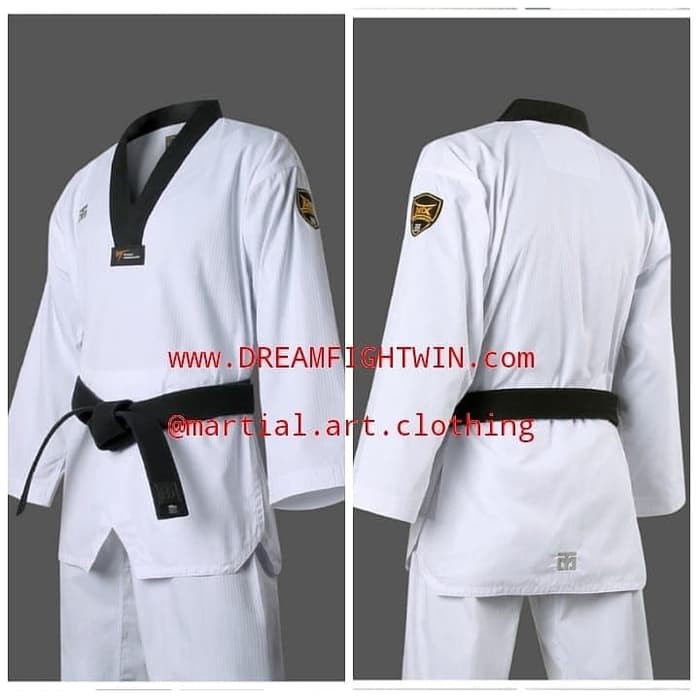 Best Seller dobok mtx korea kerah hitam taekwondo terbaru