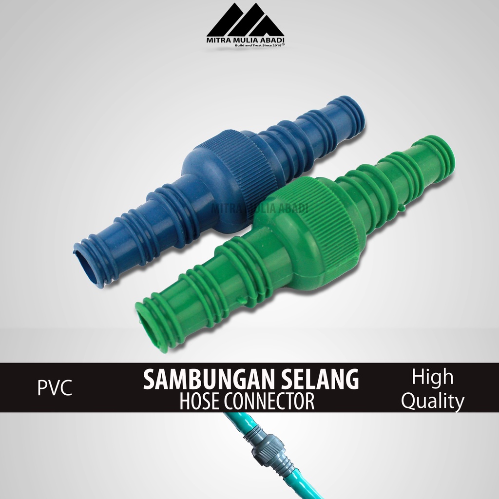 Sambungan Selang Air Bahan PVC | Sambungan Antar Selang Drat 1/2&quot; 5/8&quot; 3/4&quot;