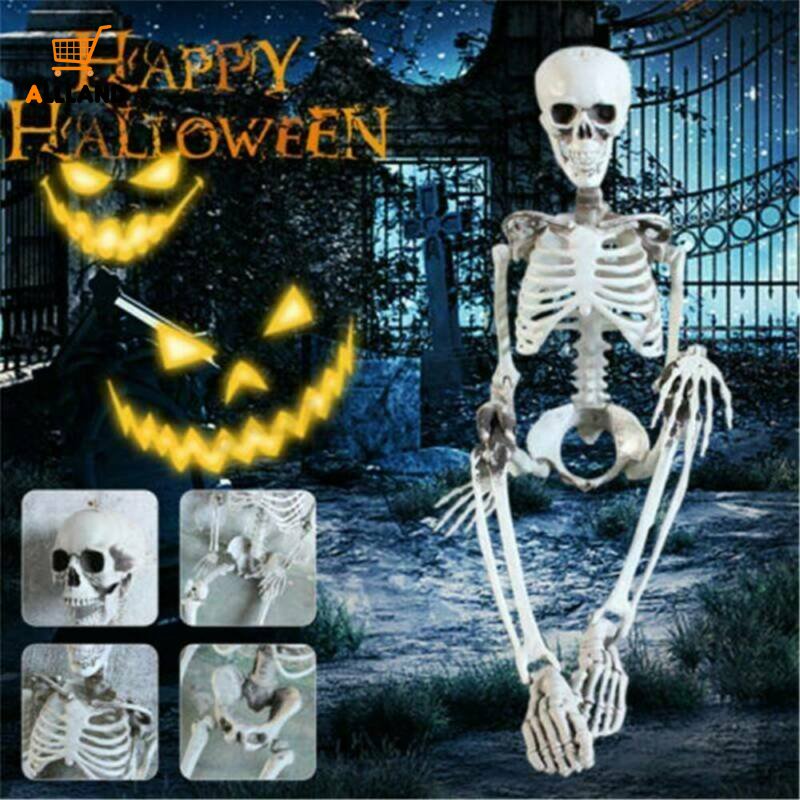 Ornamen Tengkorak Besar Bahan Plastik Ukuran 60cm Untuk Dekorasi Halloween