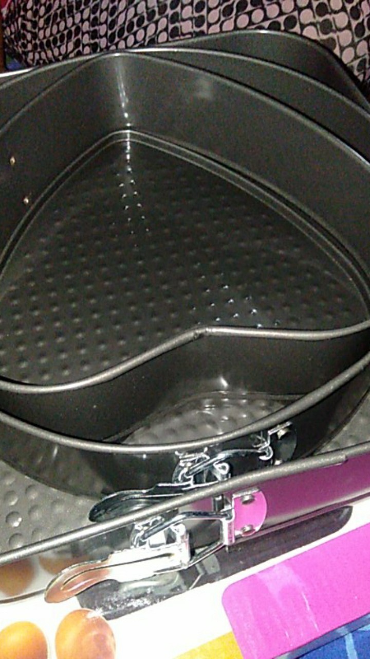 [berat 1kg] Set Loyang Bolu Bongkar Pasang / 3 Pcs Shape Cake Mould Anti Lengket / Springfoam Pan