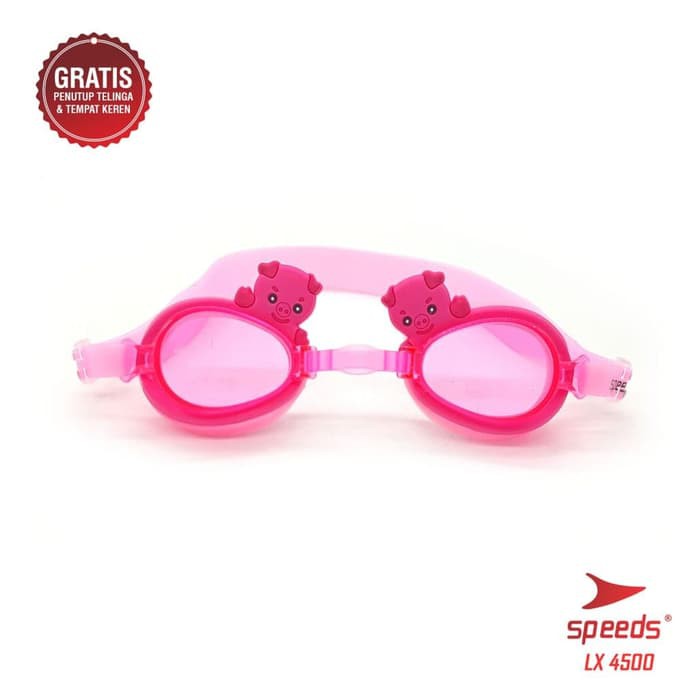 Kacamata Renang Anak Motif Cartoon 12 Shio + Earplug Speeds 4500