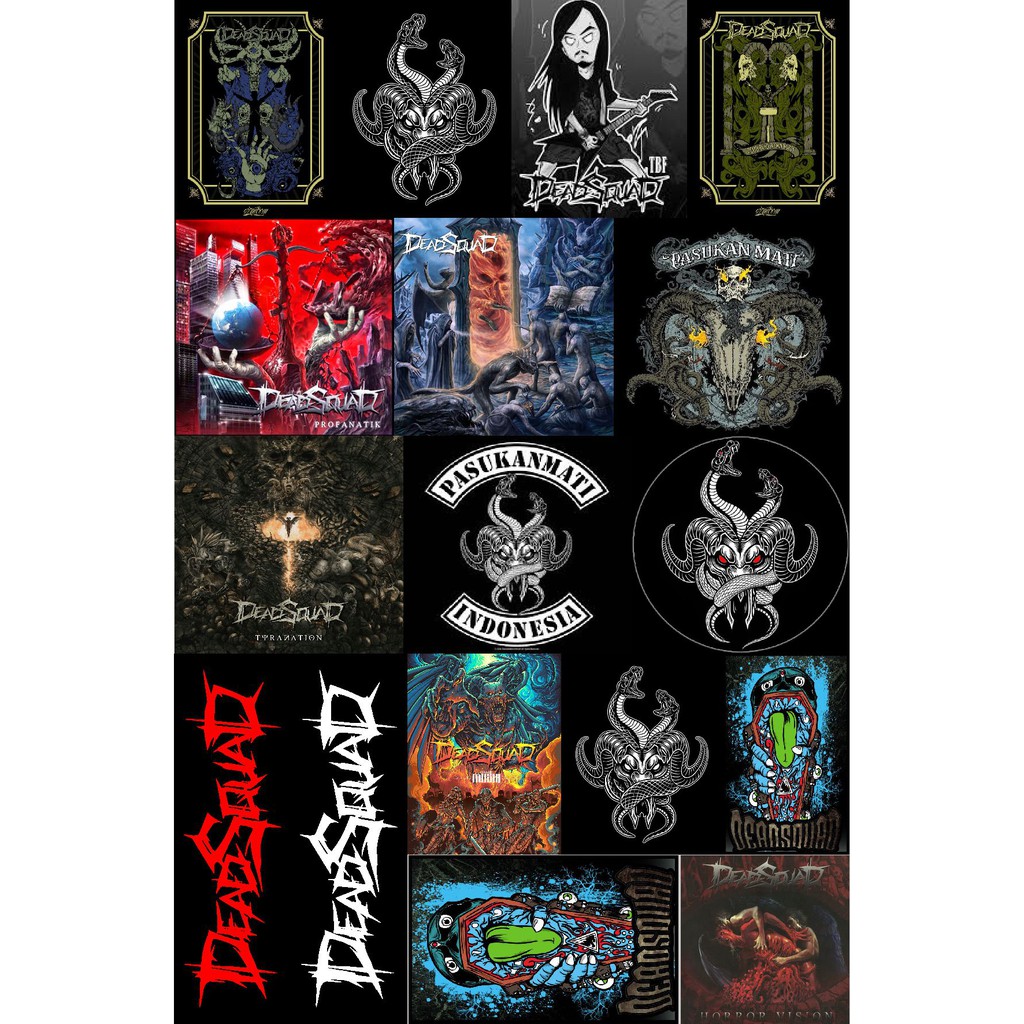 

DEADSQUAD STICKER - Stiker Pasukan Mati Deadsquad Isi 17pcs/pack