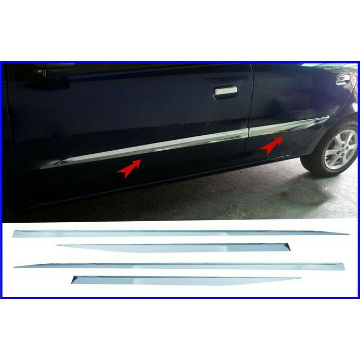 List Body Pintu Mobil Toyota Agya Warna Chrome