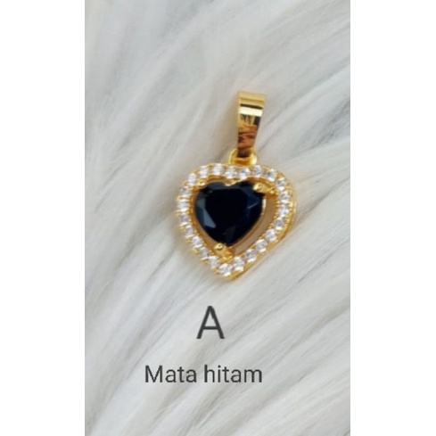 MJJ102. Liontin xuping Kalung lapis emas dgn mata zircon