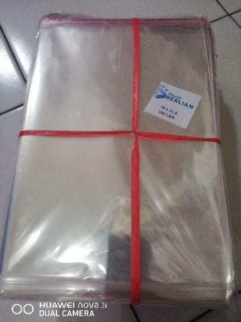 16x21,5 Cm Plastik Opp (seal/lem) Tebal 20 Mic Asli / Plastik Undangan / Jilbab