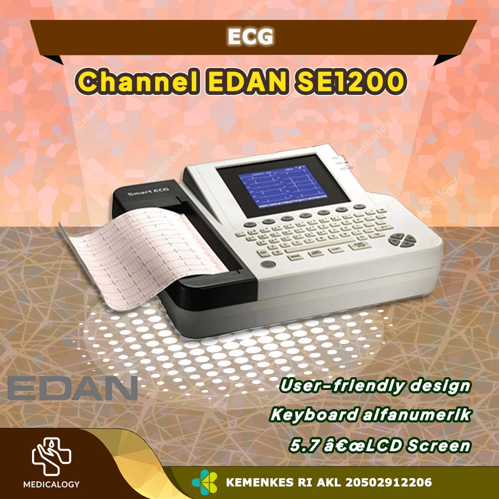 ECG12 Channel EDAN SE1200 Express