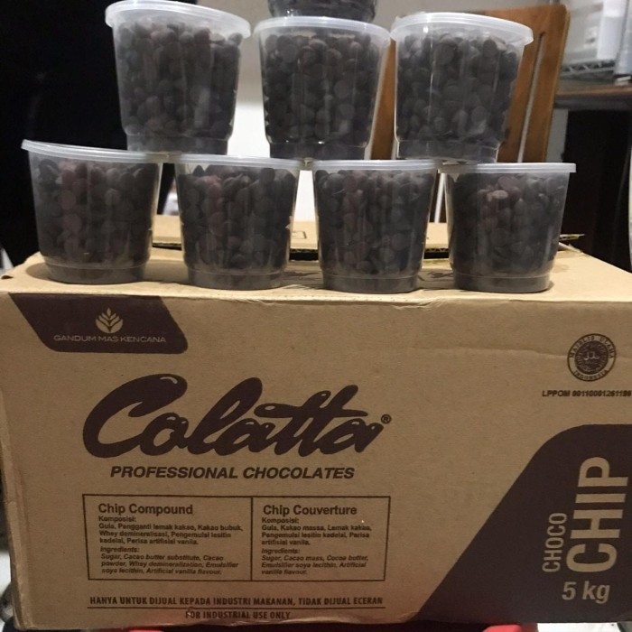 

COKELAT- COLATTA - CHOCOLATE CHOCO CHIP REPACK 250GR -COKELAT.