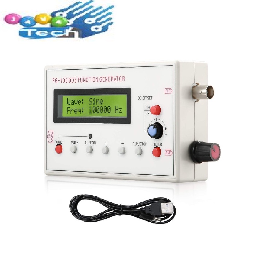 FG-100 DDS 1Hz-500kHz Function Generator Sinyal Frekuensi Generator