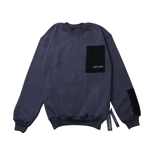 Sweater Crewneck Pria Wanita Pocket Kombinasi Switer Cowok Cewek Sweatshirt Premium Distro