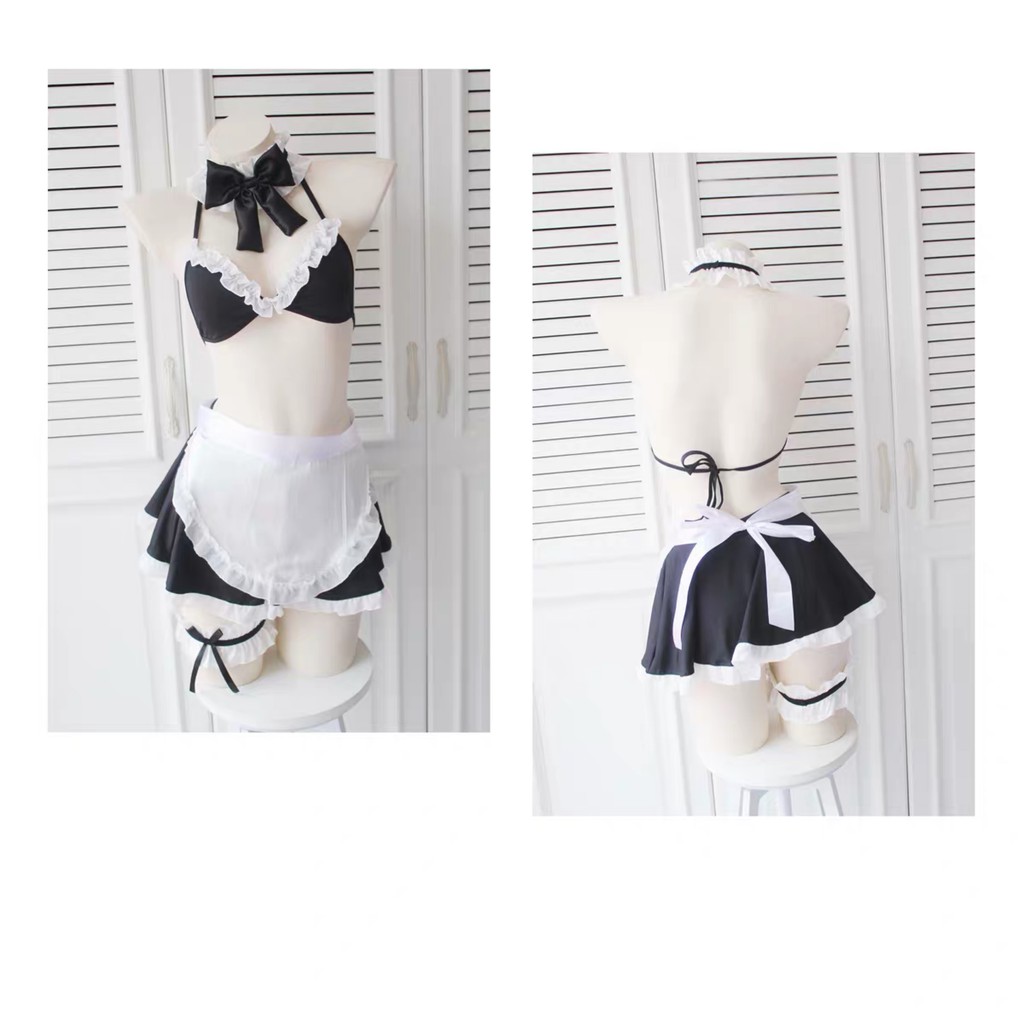 Sexy costume Lingerie Lace Pembantu Cosplay Anime Seragam Apron lingerie A365