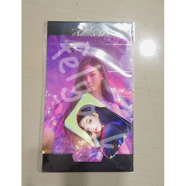 SEALED aespa Black Mamba MD Ready Stock Lenticular Photocard Set Ready Stock Karina Winter
