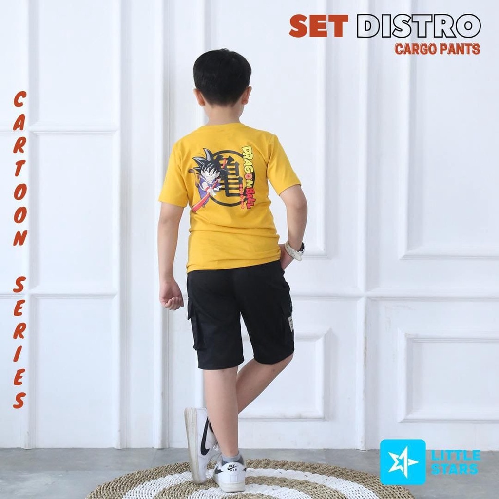 SETELAN ANAK LAKI-LAKI DISTRO CARGO PANTS 6-14 TAHUN