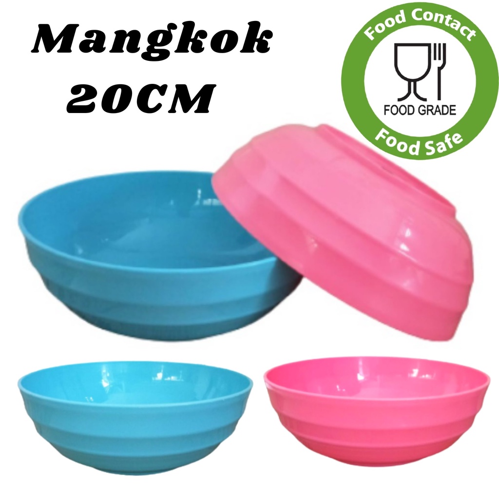 Mangkok Plastik 20cm Ma01 Mangkuk Besar Kuah Ramen Mie Bakso Sup Bowl Food Grade Tebal Anti Pecah Berkualitas Original Murah