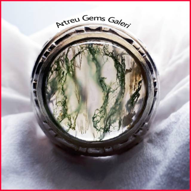Batu Akik Chalcedony Unik Antik Cendana Serat Emas mix Moss Agate LIMITED EDITION