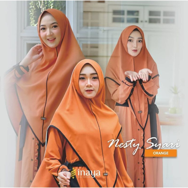 Set Nesty Syari Orange by Inayah LIMITED