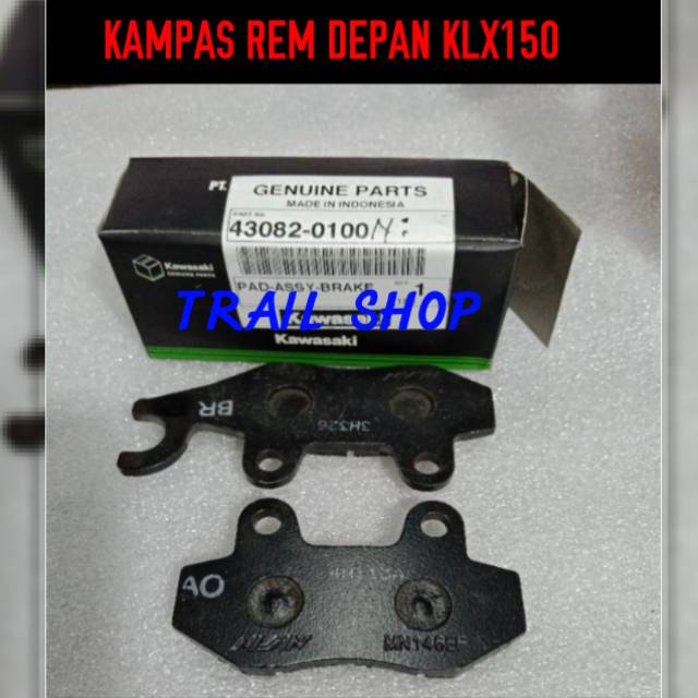 Kampas rem depan klx150