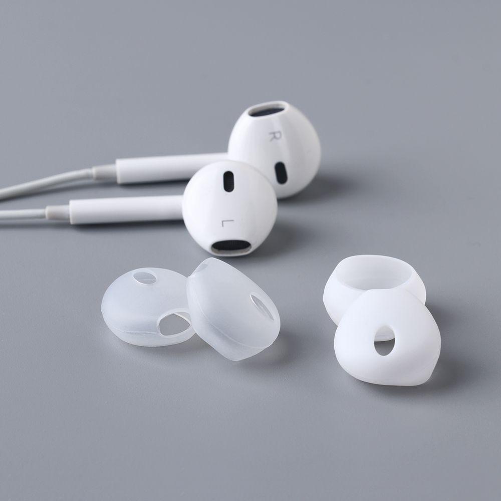 POPULAR Populer Silicone Earbuds Cover Lembut Pelindung Lengan Headset Ear pads Case Untuk Ap iP Phone Earphone