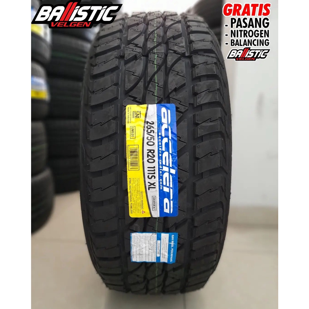 Ban mobil Fortuner TRD ring 20 ACCELERA OMIKRON A/T 265/50 R20